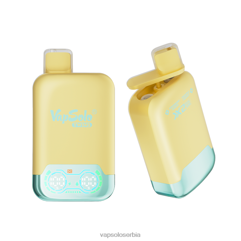 VapSolo TWINS вапе за једнократну употребу ананас кокос и јагода банана 680N231 - Vapsolo Serbia