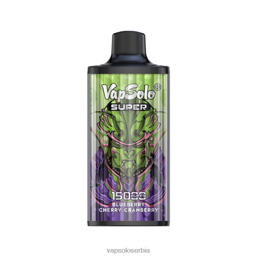 VapSolo SUPER вапе за једнократну употребу боровница трешња брусница 680N216 - Vapsolo Serbia