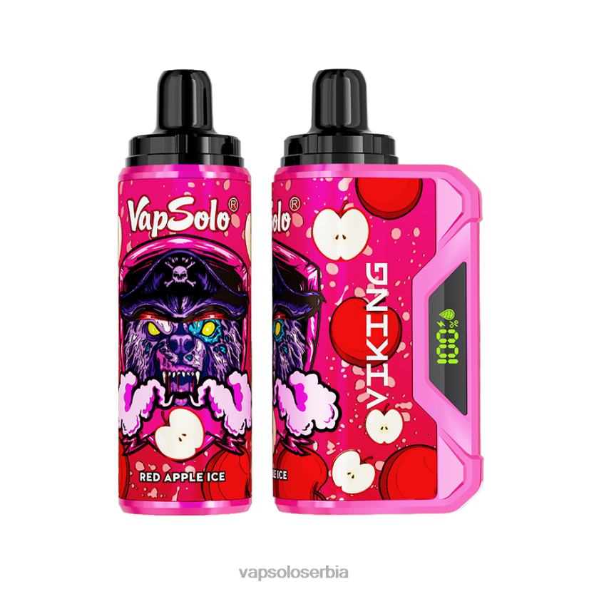 VapSolo VIKING вапе за једнократну употребу лед од црвене јабуке 680N242 - Vapsolo Nicotine