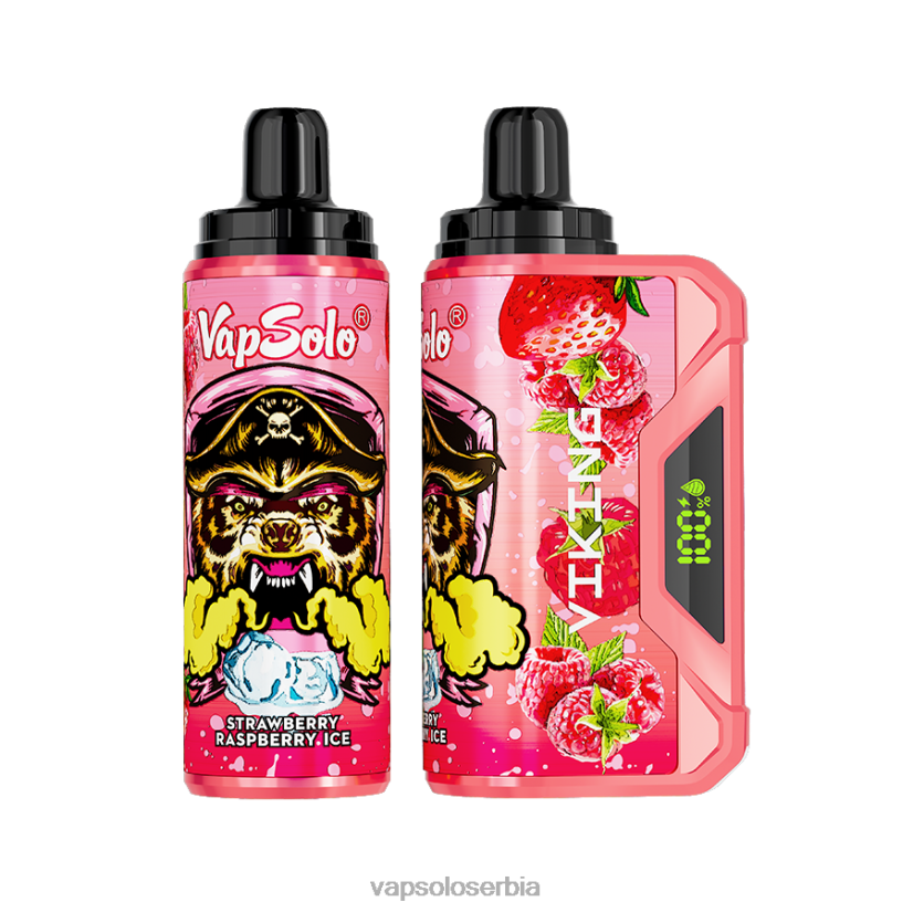VapSolo VIKING вапе за једнократну употребу јагода малина лед 680N245 - Vapsolo Nicotine