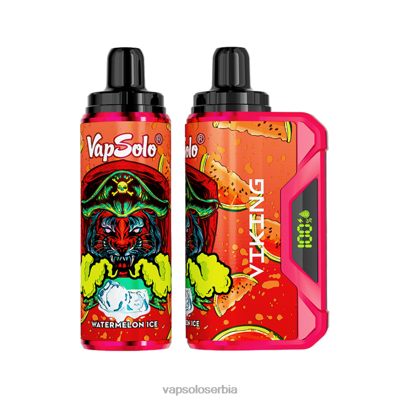 VapSolo VIKING вапе за једнократну употребу лед од лубенице 680N248 - Vapsolo Nicotine